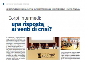 Corpi intermedi: una risposta ai venti di crisi?